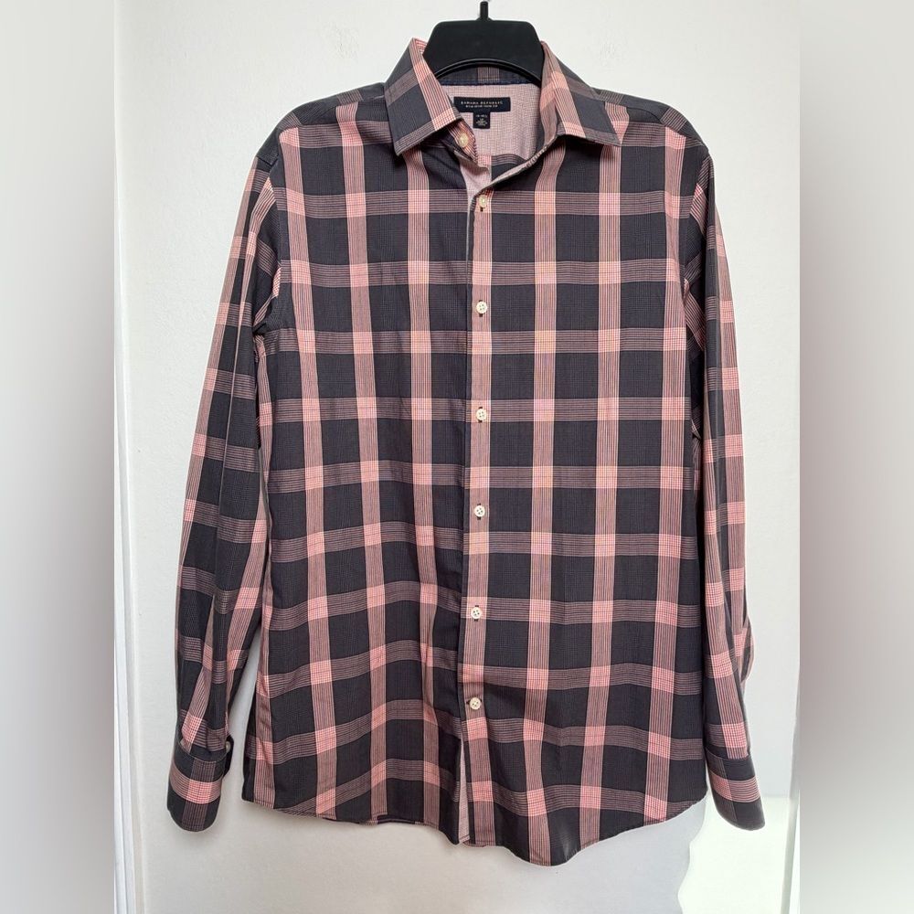 Banana Republic Men’s Plaid Non Iron Slim Fit Button Down - Size Medium